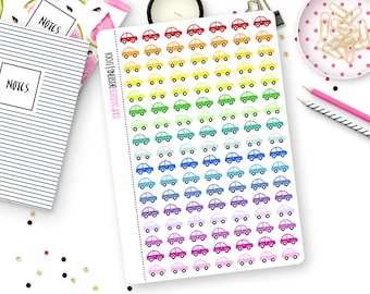 119 Car Stickers for Erin Condren Life Planner, Plum Paper or Mambi Happy Planner || I1001