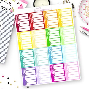 16 Work Schedule Sidebar Trackers for Erin Condren Life Planner, Plum Paper or Mambi Happy Planners 5009 image 2