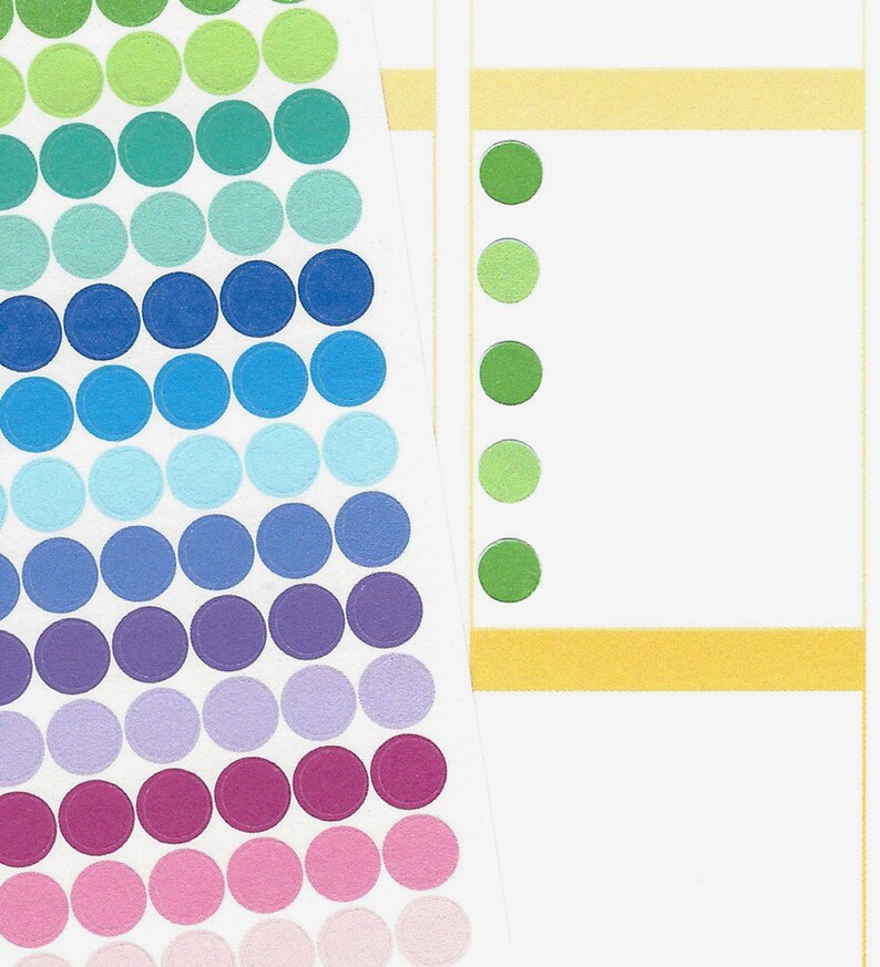 Custom Color Tiny Dots Stickers for Erin Condren Life Planner, Plum ...