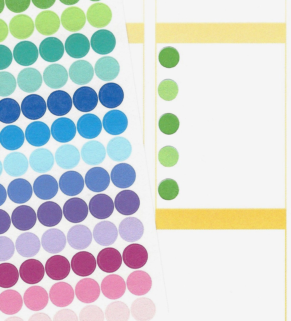 Custom Color Tiny Dots Stickers for Erin Condren Life Planner, Plum ...
