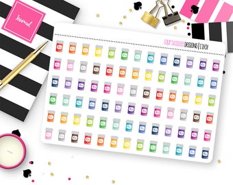 78 Prescription Medication Refill Stickers for Erin Condren Life Planner, Plum Paper, or Mambi Happy Planner || I2101