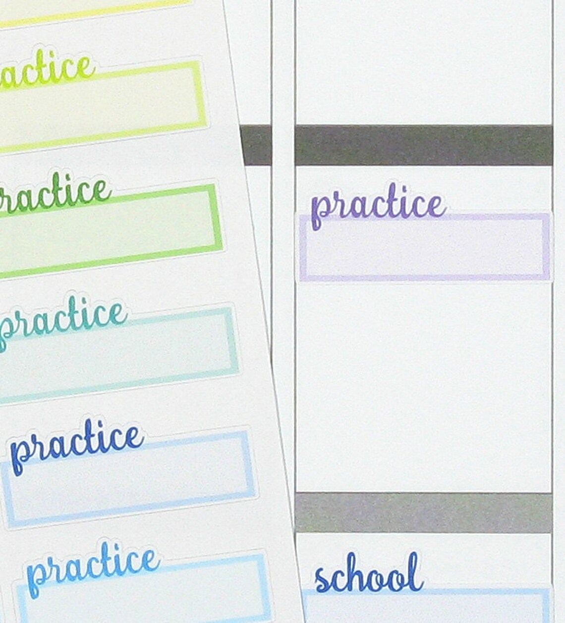 44 Practice Planner Stickers for Erin Condren Life Planner, Plum Paper ...