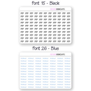 Custom Text Planner Stickers for Erin Condren Life Planner, Plum Paper ...