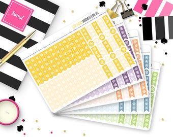135 EC Icon Dot Planner Stickers for Erin Condren Life Planner, Plum ...