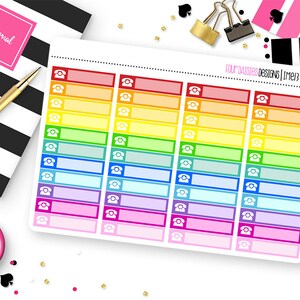 Custom Color Mini Event Stickers for Erin Condren Life Planner, Plum Paper or Mambi Happy Planners image 4