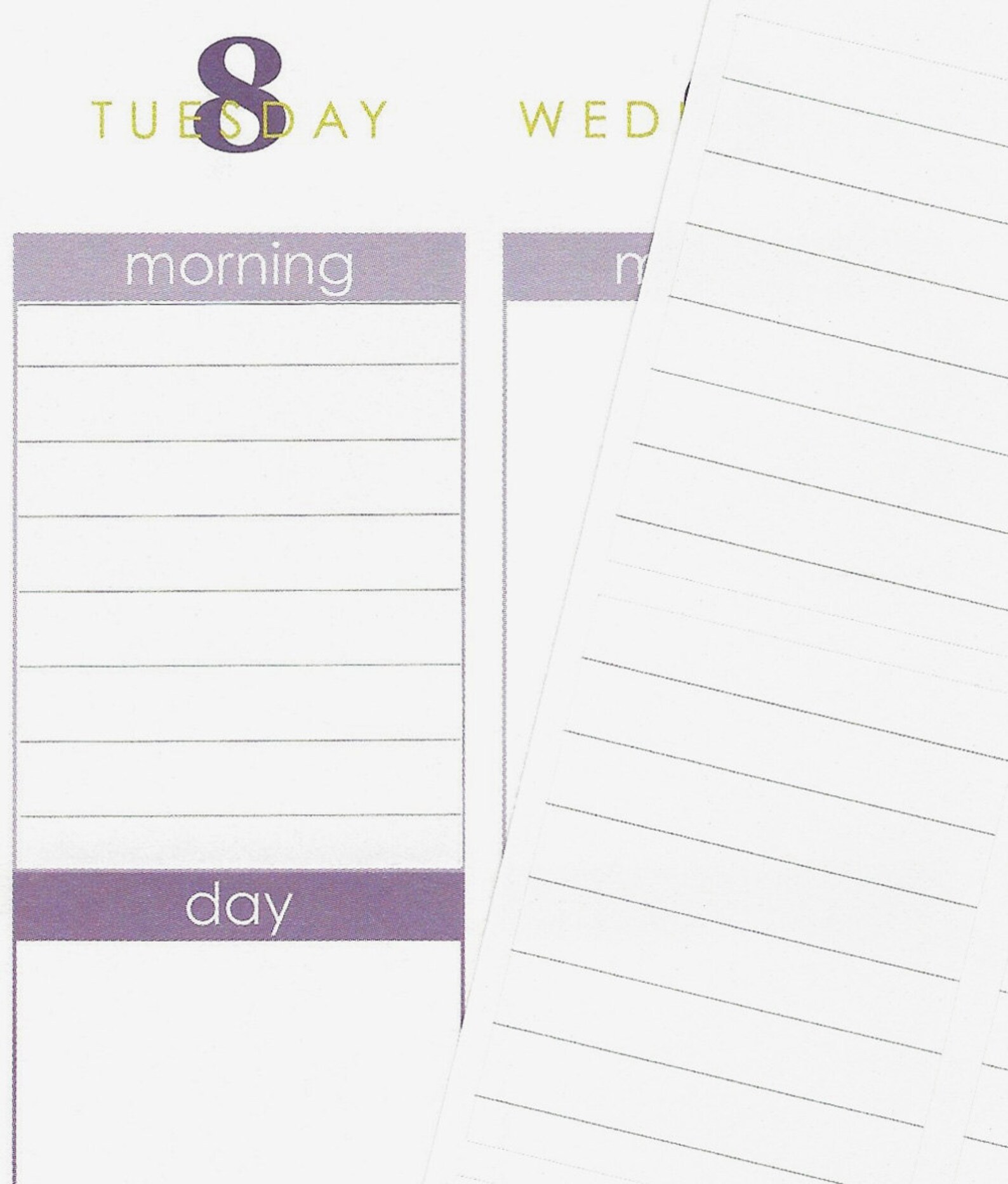 16 Lined Full Box Stickers for Erin Condren Life Planner, Plum Paper or ...