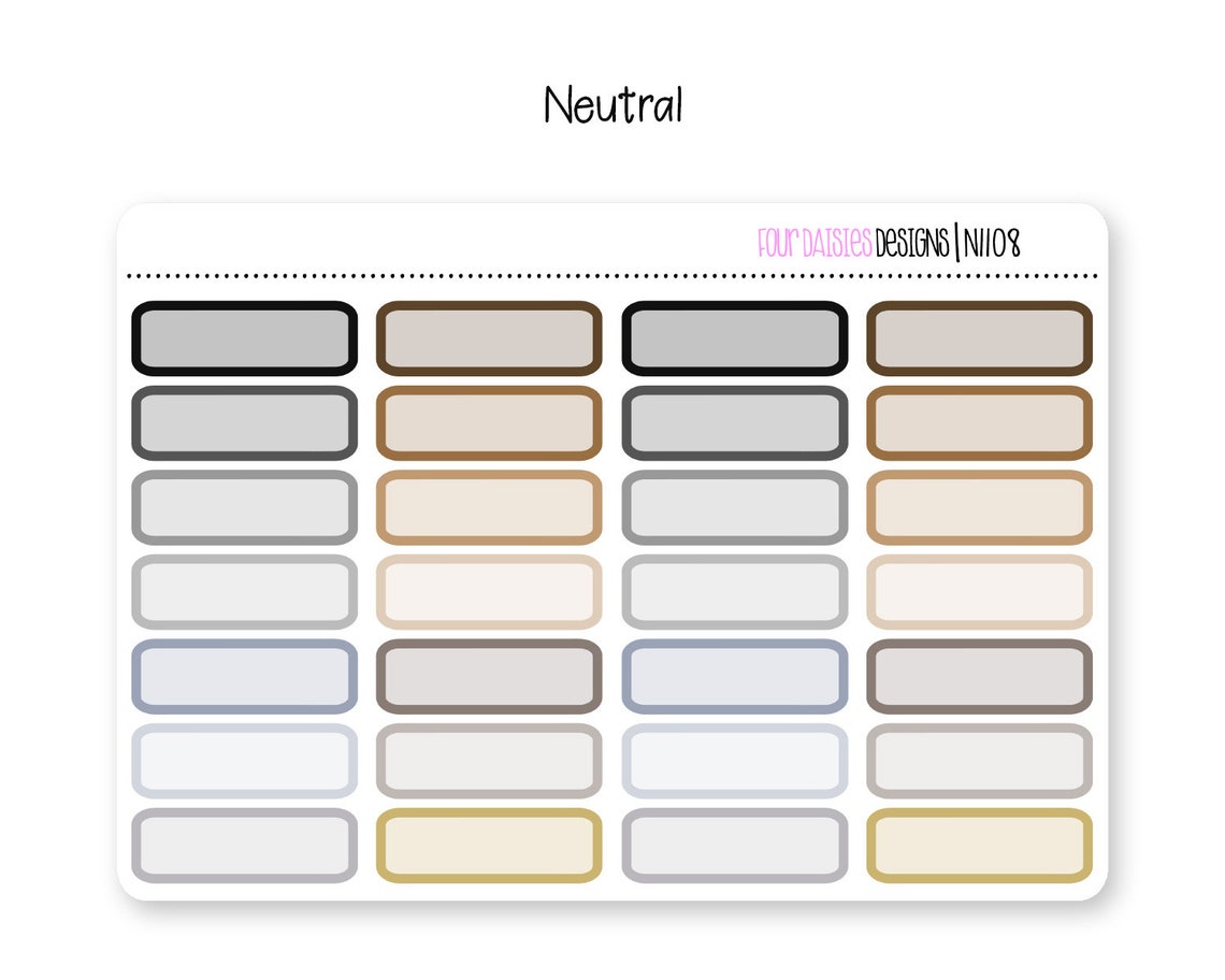 28 Quarter Box Stickers for Erin Condren Life Planner, Plum Paper or ...
