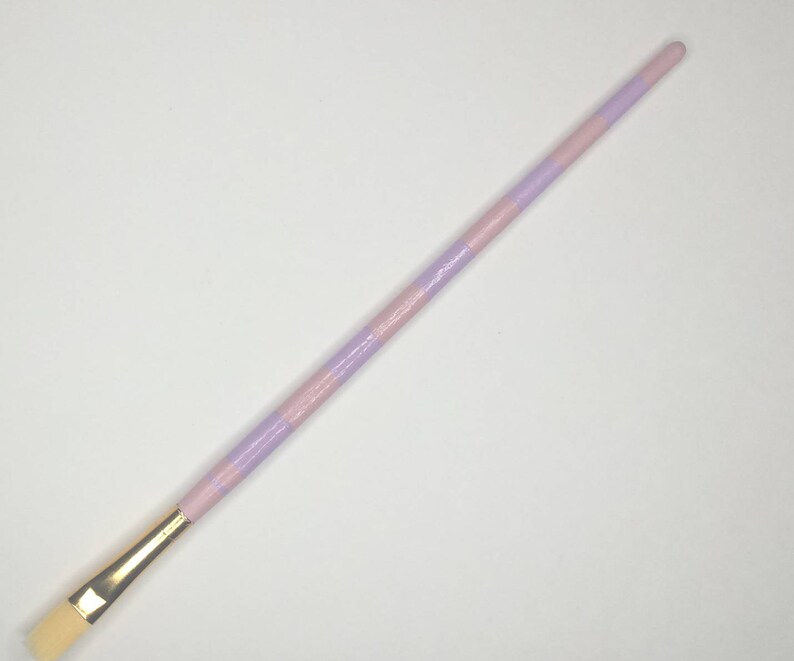 Pink and Lavender Striped Paint Brush Pink and Lavender Striped Paint Brush