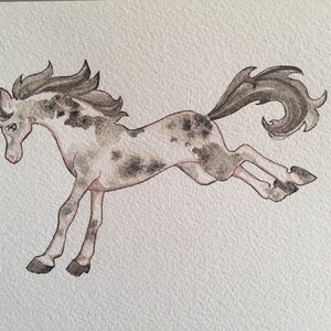 Watercolor Paintings of your Pet Horse or Goat