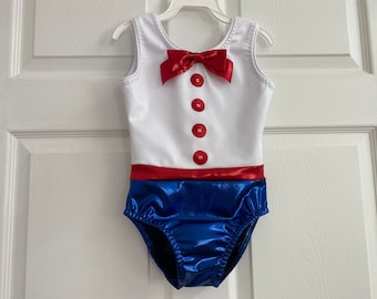 Mary Poppins Inspired Leotard for Gymnastics or Dance - Girls 8