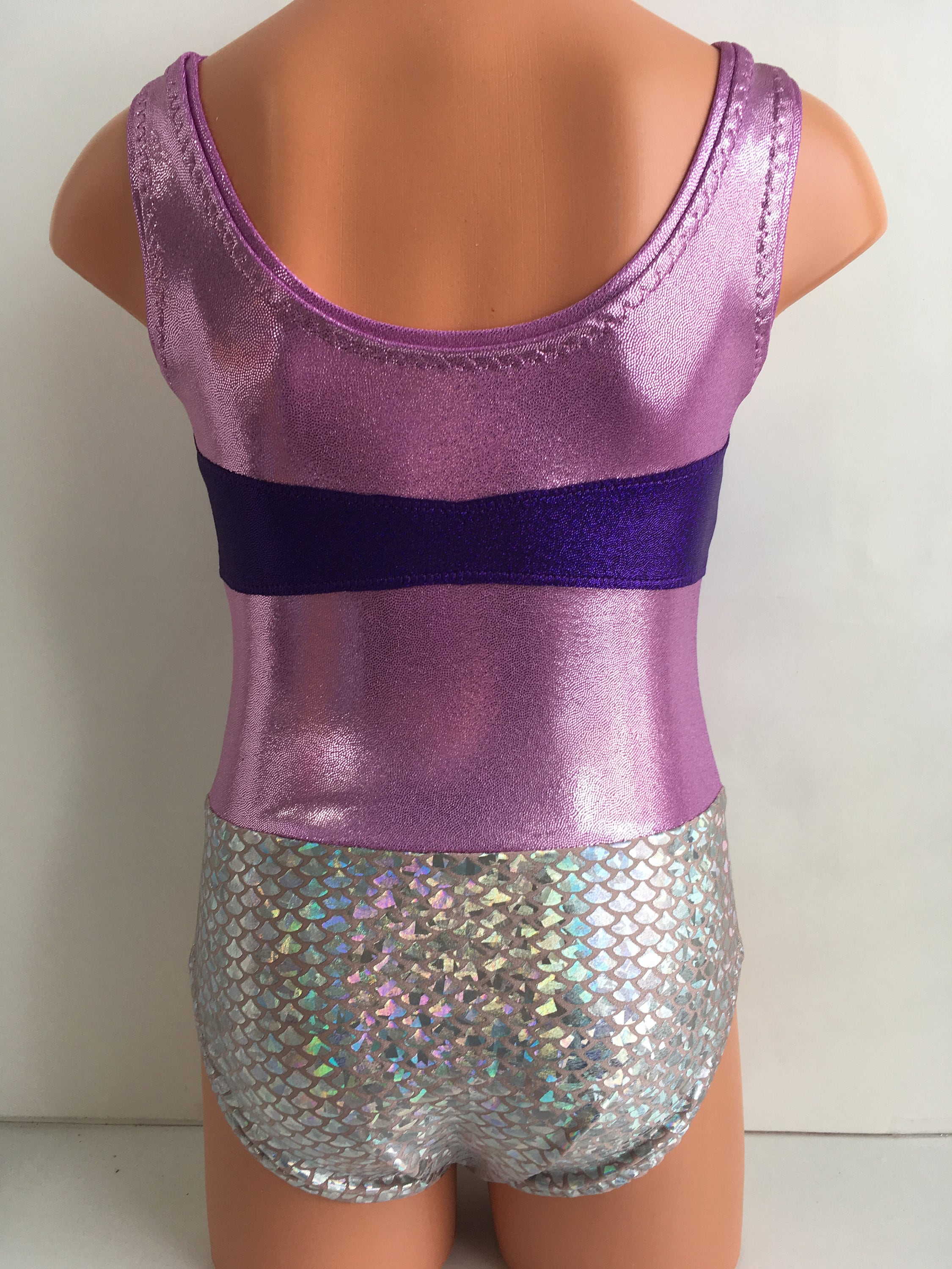 Purple Mermaid Gymnastics Leotard