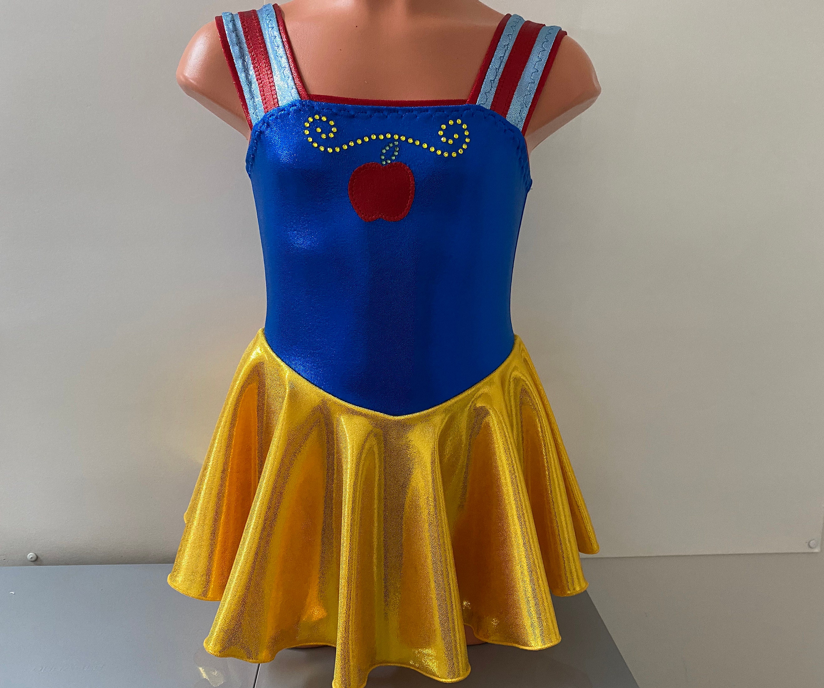 Snow White Leotard with Attached Skirt for Skating | Etsy