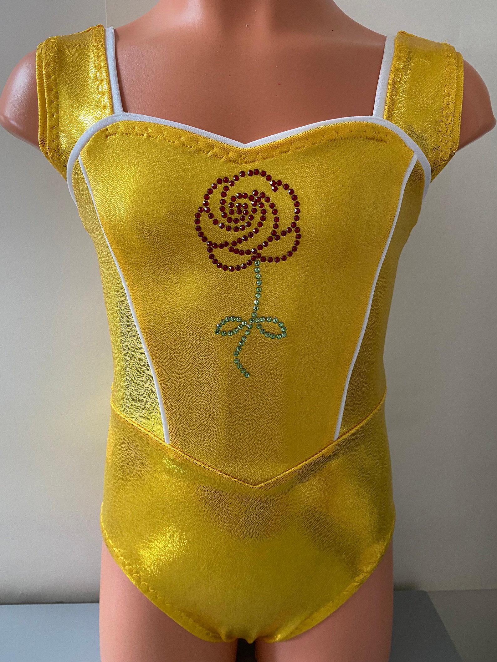 Princess Belle Leotard Gymnastics Leotard Dance Leotard Etsy