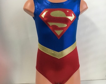 Leotardo de superhéroe - Leotardo de gimnasia - Leotardo de baile - Talla 2T, 3T, Niñas 4 - 16, Adulto XS - XL