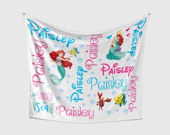 little mermaid baby blanket