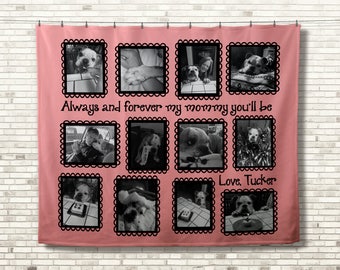 dog photo blanket etsy