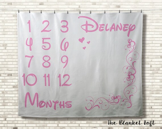 mickey mouse milestone blanket