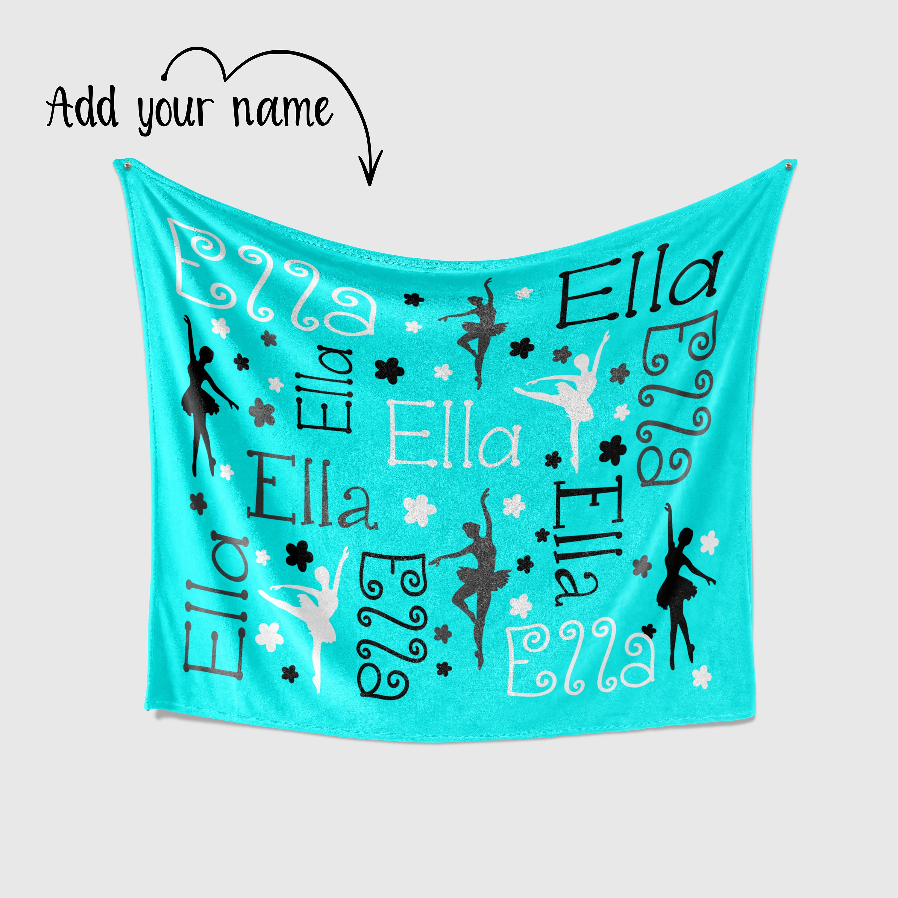 Personalized Dance Blanket Personalized Blanket Custom Etsy