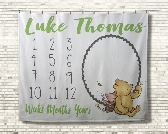 Winnie The Pooh Milestone Blanket 2025
