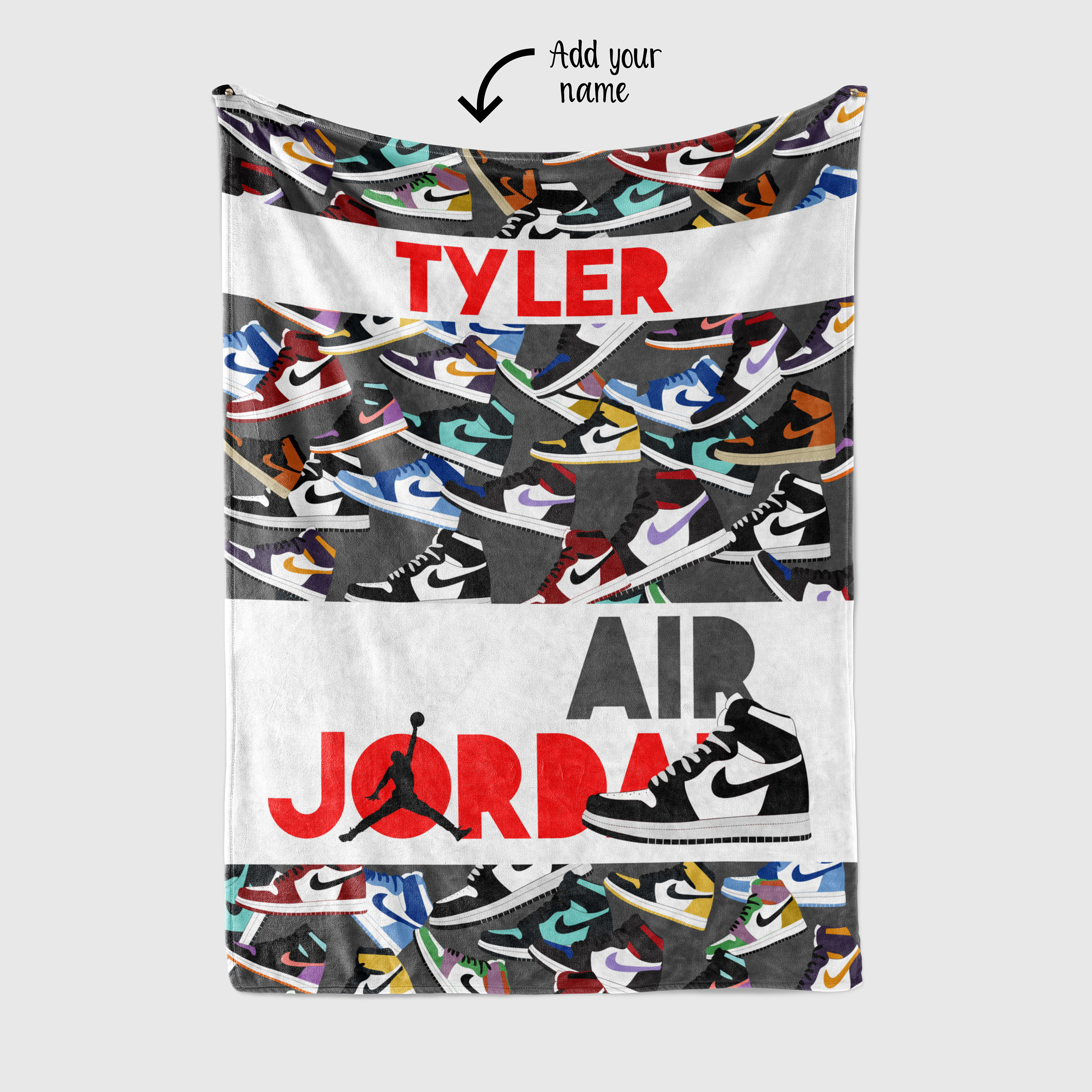 Air Jordan Custom Blanket Custom Blanket Blanket for Boys Etsy