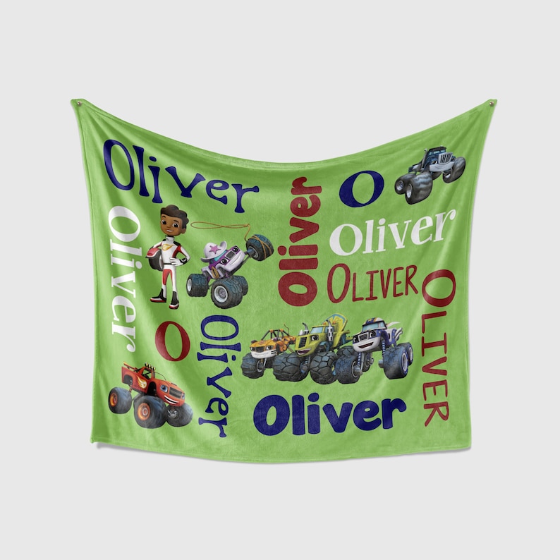 Blaze and the Monster Machine Blanket Personalized Blanket Etsy