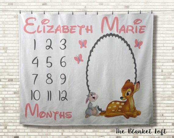 baby milestone blanket etsy