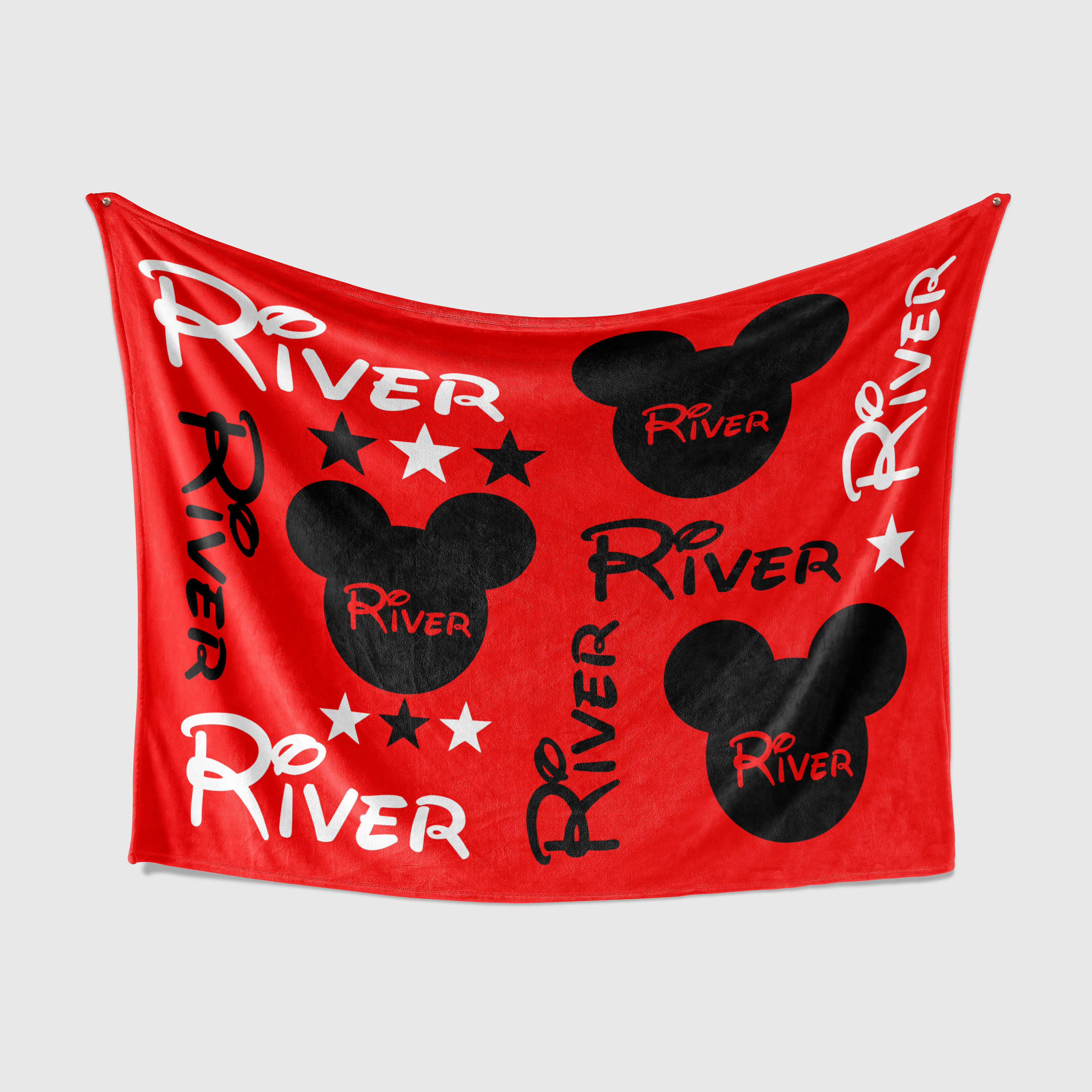 Disney Mickey Mouse Blanket Monogram Blanket Personalized Etsy