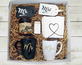 Mr Mrs Wedding Gift Box Unique Enement For Couple Holiday Bride And Groom
