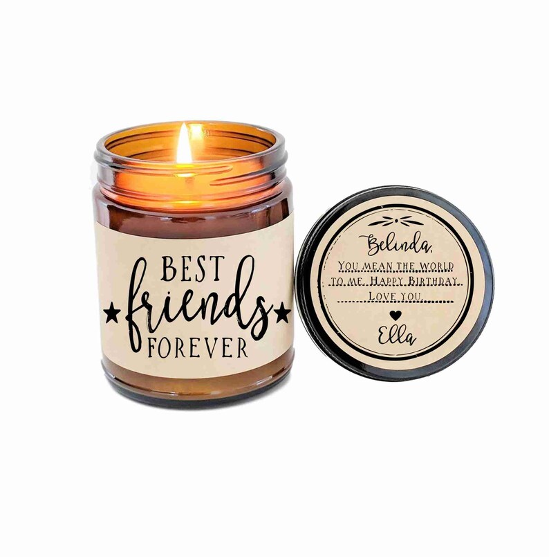 Best Friend Gift Best Friends Forever Soy Candle Besties Gift Etsy