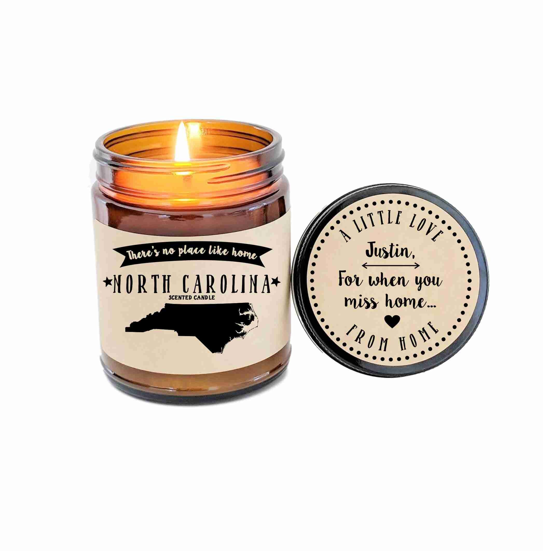 North Carolina Scented Candle Missing Home Homesick Gift Etsy