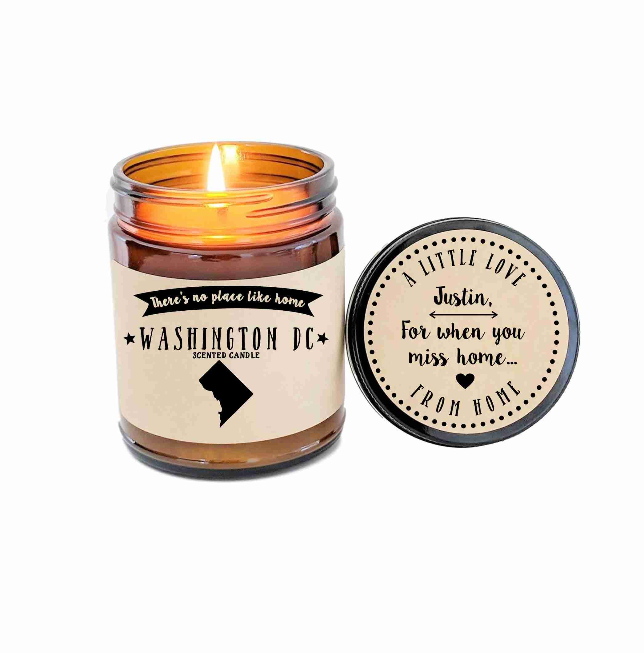 Washington DC Scented Candle Missing Home Homesick Gift Moving Etsy