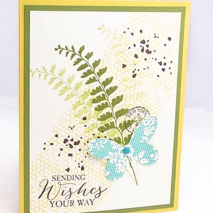 65 biglietti di auguri con farfalla, nel mio cuore, nei miei pensieri, pensando a te, primavera, foglie, verde, giallo e turchese, a nido d'ape