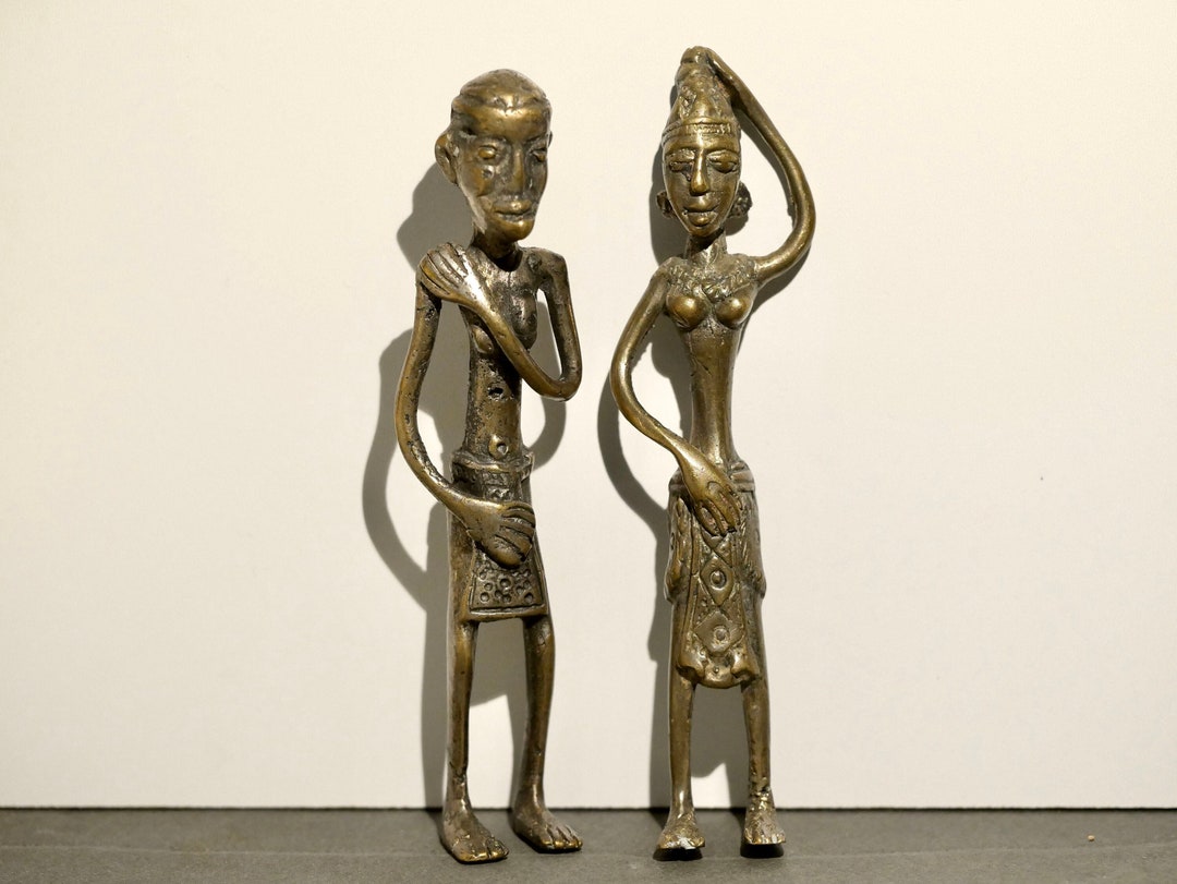 Wedding Couple From Java, Brass Sculpture Man and Woman, Wedding Gift ...