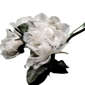 White rose, pure silk corsages