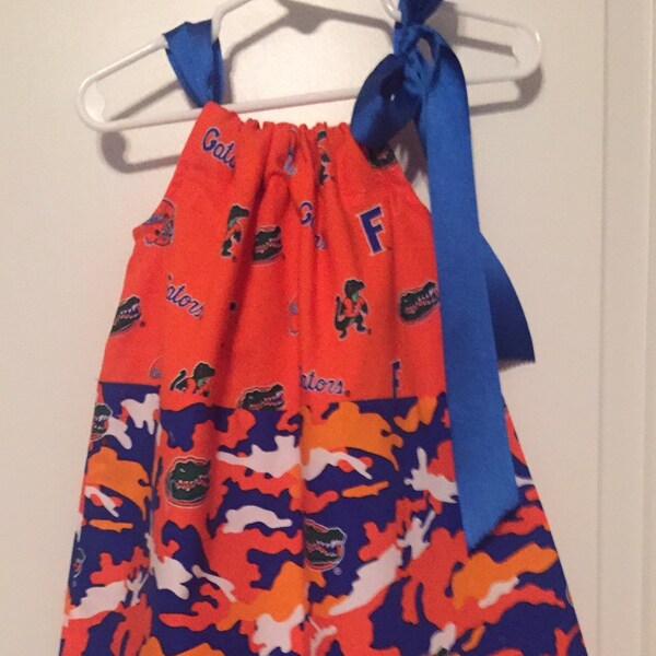 Robe Victoria's Secret PINK University Of Florida Gators – Mini Robe à Manches 3/4 En Coton à Carreaux