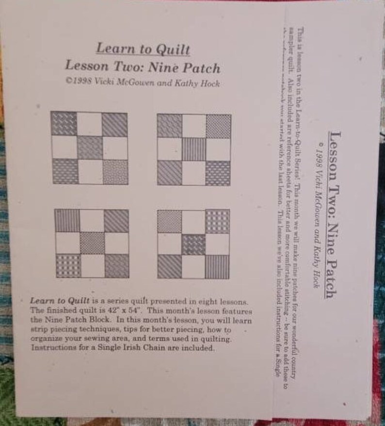 Quakertown Quilts 8 Complete Learn to Quilt Blocks Etsy