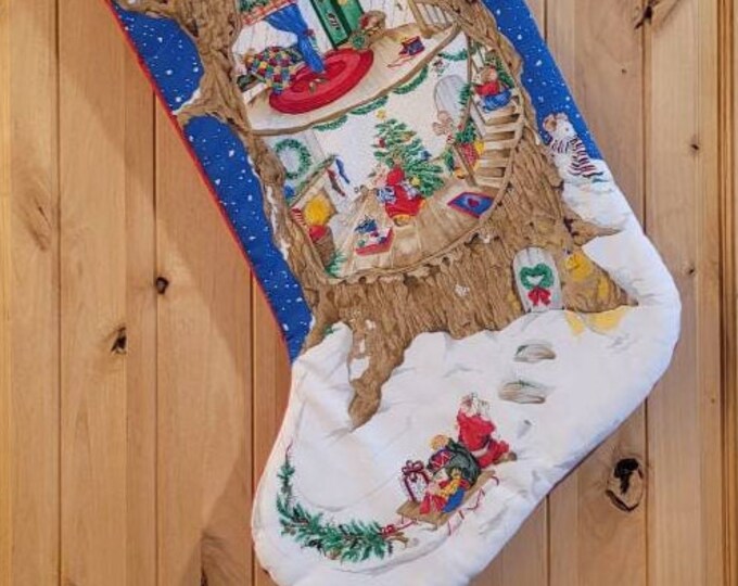 Jumbo Cranston Sewn Christmas Stocking 32/ Little Mouse Tree House