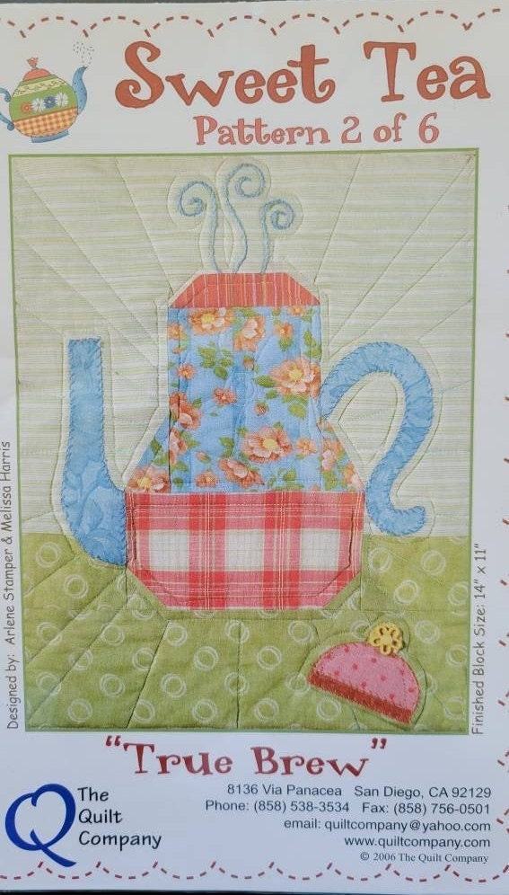 Sweet Tea Quilt Pattern the Quilt Co. Set of 6 Sweet Tea Etsy