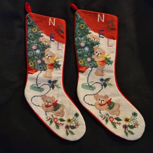 Noel Needlepoint Stocking