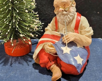 Vintage Trumpet Christmas Ornament: Gold Plastic With Red Accents
