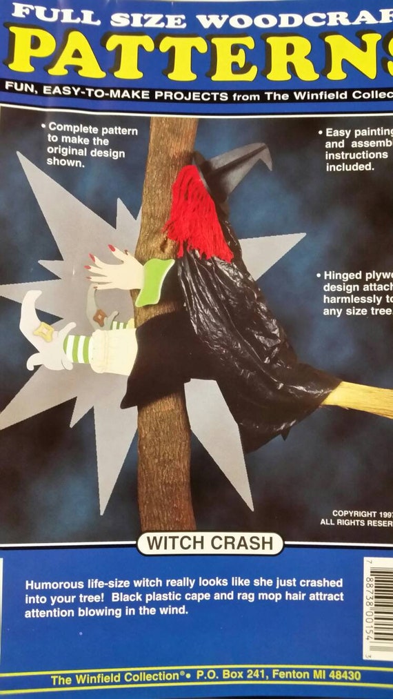 WITCH CRASH Woodcraft Patterns Winfield Collection Humorous Etsy Stunning Woodcraft Patterns WITCH CRASH Woodcraft Patterns Winfield Collection Humorous Etsy Stunning Woodcraft Patterns