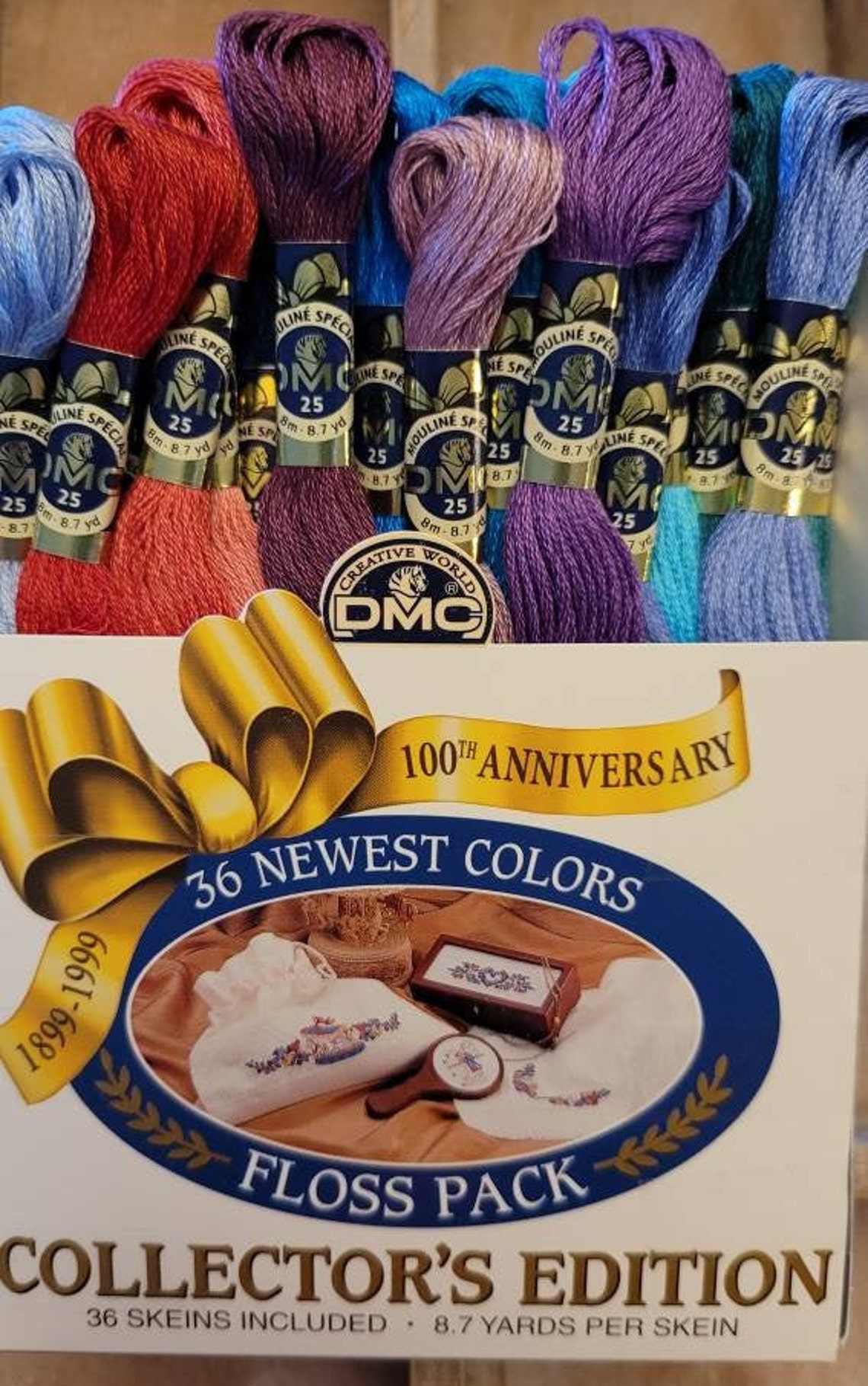 DMC Kits 2 Embroidery Floss Kits 100th Anniversary Etsy