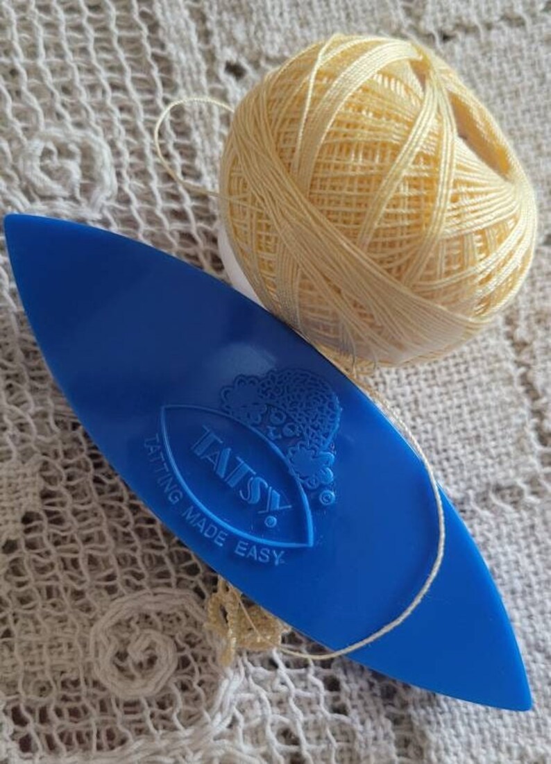Vintage Tatsy Tatting Shuttle & Supplies/tatsy Snowflake Etsy