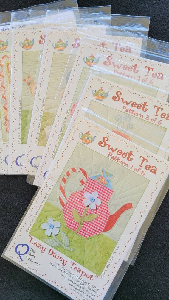 Sweet Tea Quilt Pattern the Quilt Co. Set of 6 Sweet Tea Etsy