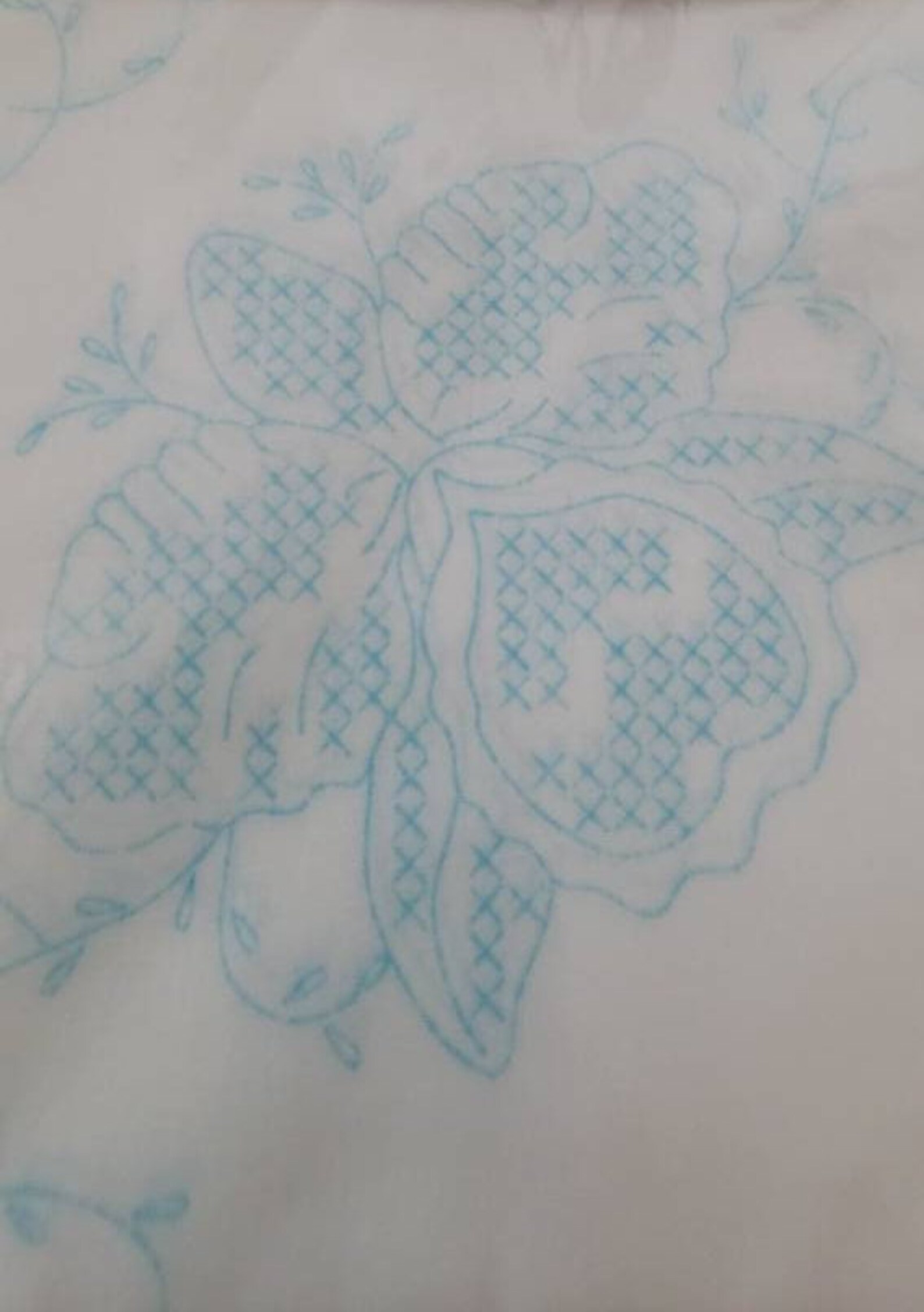 Stamped Quilt Blocks to Embroider/orchids & Vines/2 Packages Etsy