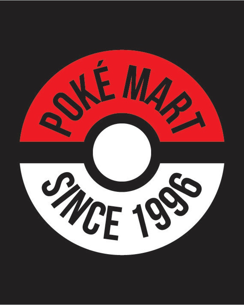 Pokeball Pokemart Print Pokemon druckbare Kunst druckbare
