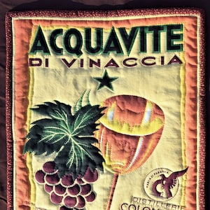 Acquavite Di Vinaccia wall hanging
