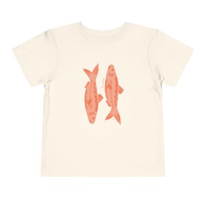 Pink Sardine Kids Tee: Beach Toddler T-Shirt