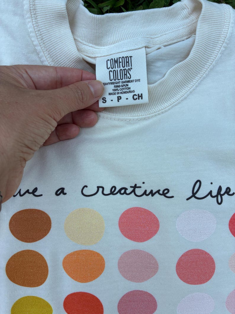 Artist TShirt Color Palette Shirt Art Teacher Gift For Painter Creative Teacher Shirt Artsy Cotton Tee Inspirational Creative Clothing Boho image 3