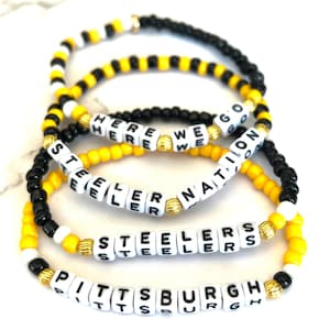 Pittsburgh Steelers Spirit Bracelets/Steeler Nation/Pittsburgh/Steelers/Personalized bracelets/friendship bracelets/NFL/Steeler Nation